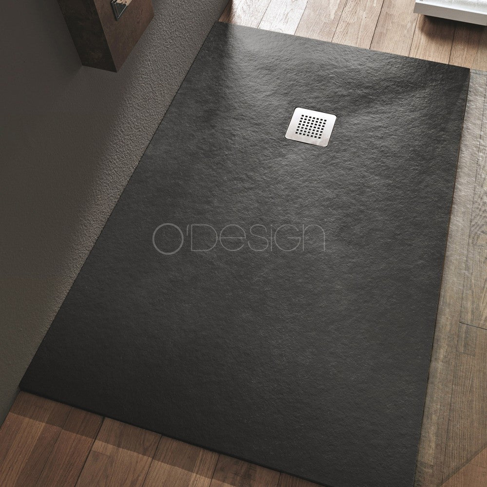Alicante Receveur de Douche Extra Plat 30MM Solidstone Gris Ciment
