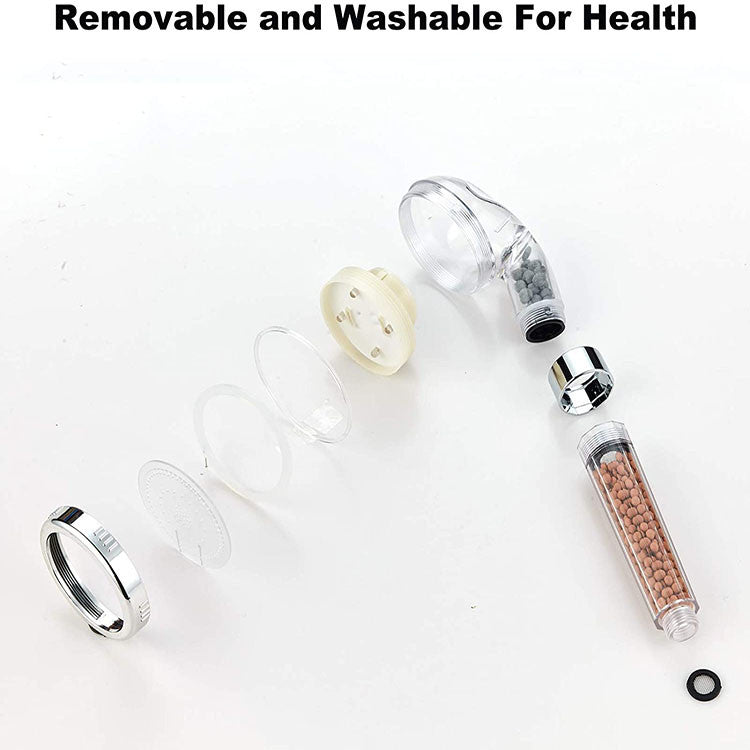 Pommeau de douche led a economie de perles purifiantes