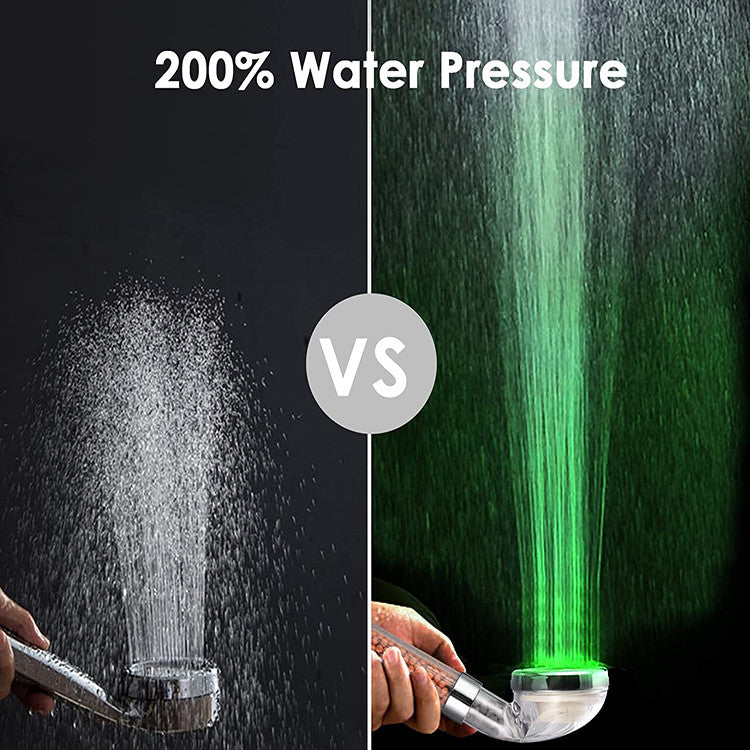Pommeau de douche led a economie de perles purifiantes