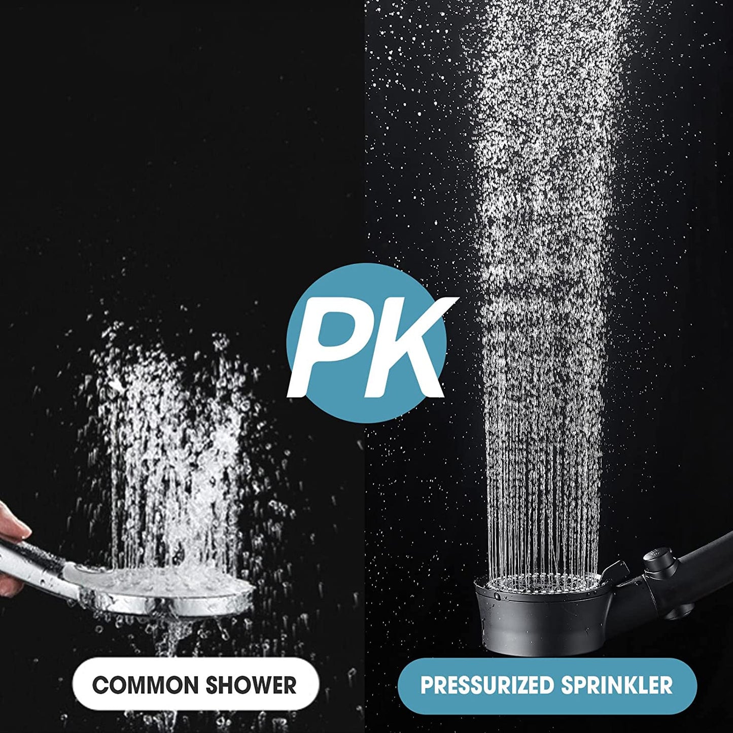 Pommeau de douche d'eau haute pression avec 5 réglages
