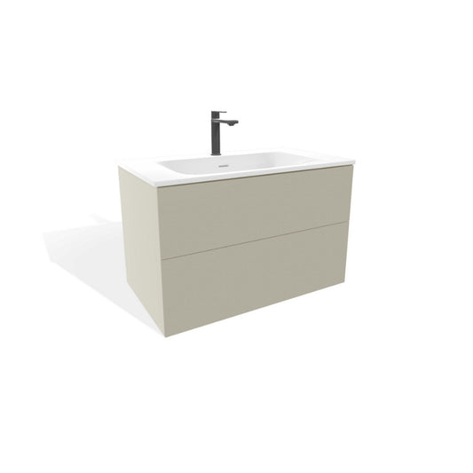 Fuji Caisson de Meuble à 2 Tiroirs Larg. 80CM Couleur Amande