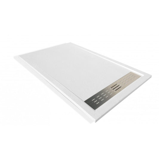 Bilbao Receveur de Douche Extra Plat 30MM Solidstone Blanc