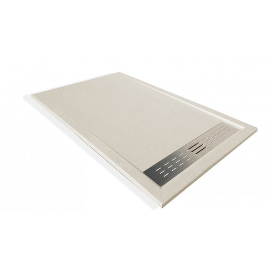 Bilbao Receveur de Douche Extra Plat 30MM Solidstone Crème