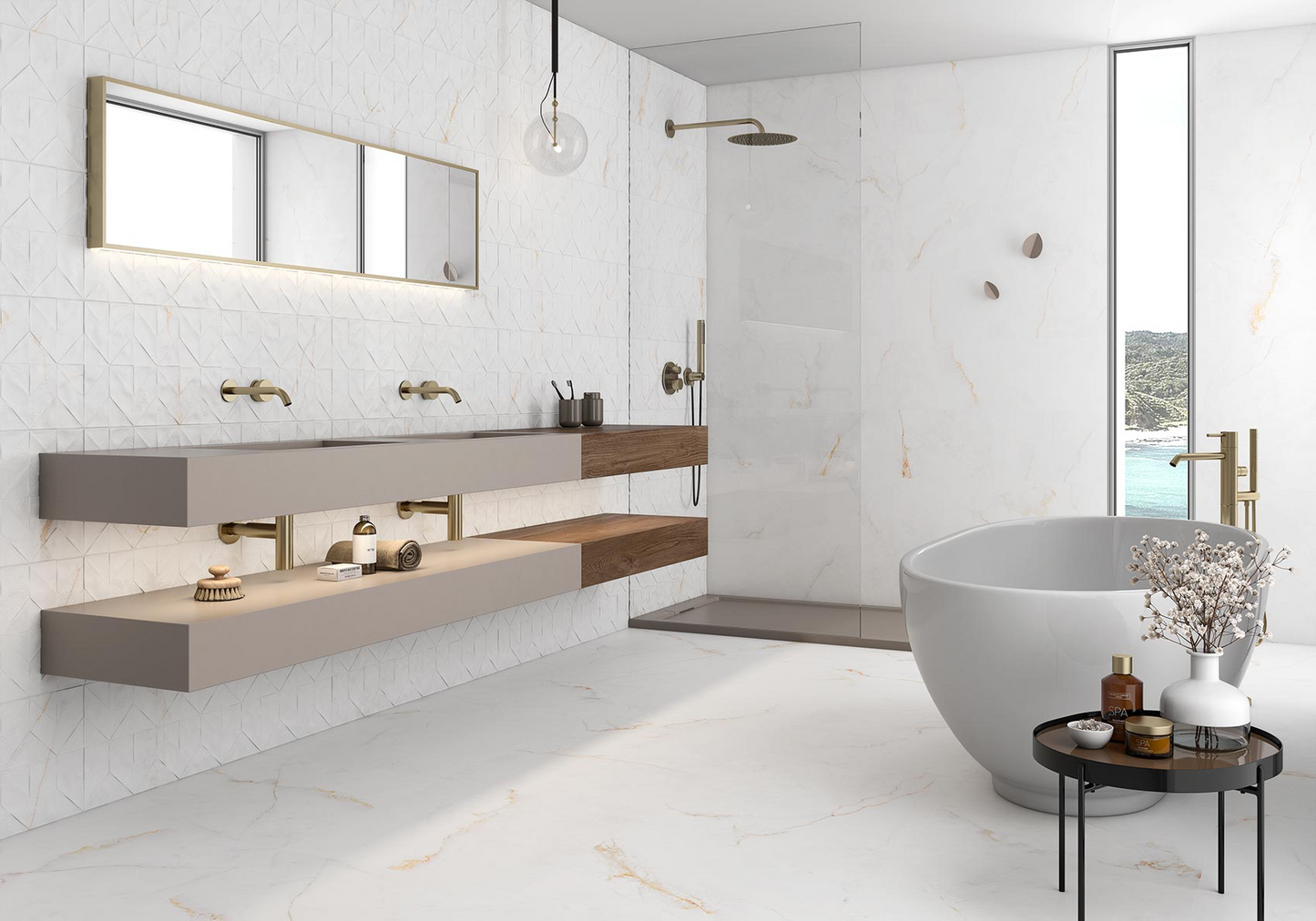 Carrelage Syrac Semi-brillant 60x120